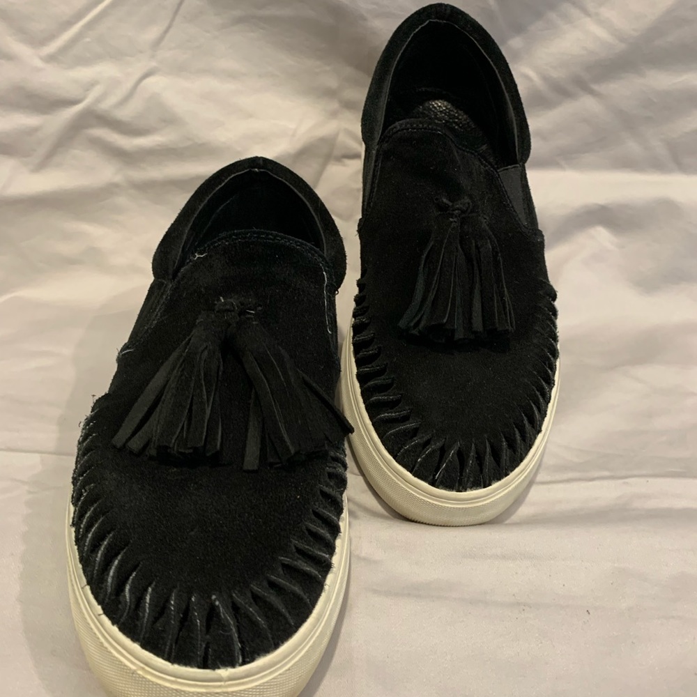 JSlides- Aztec slip-on Black suede sneaker- make an offer